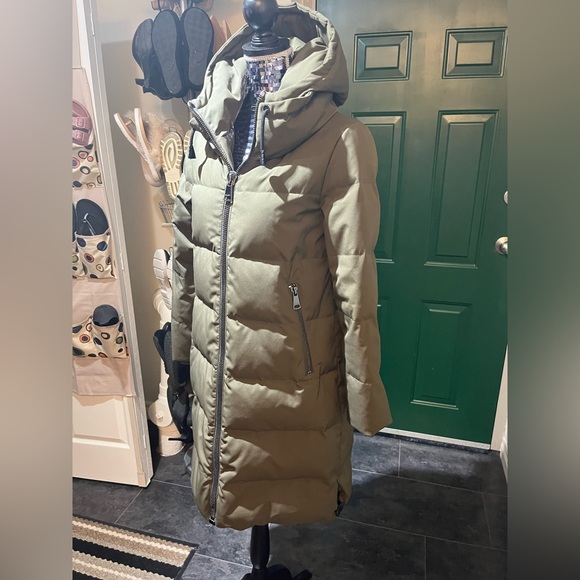 DKNY puffer parka olive army green S - Picture 9 of 14